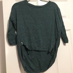 green sweater type shirt